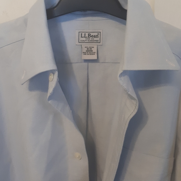 L.L. BEAN WRINKLE RESISTANT DRESS SHIRT - Picture 2 of 7